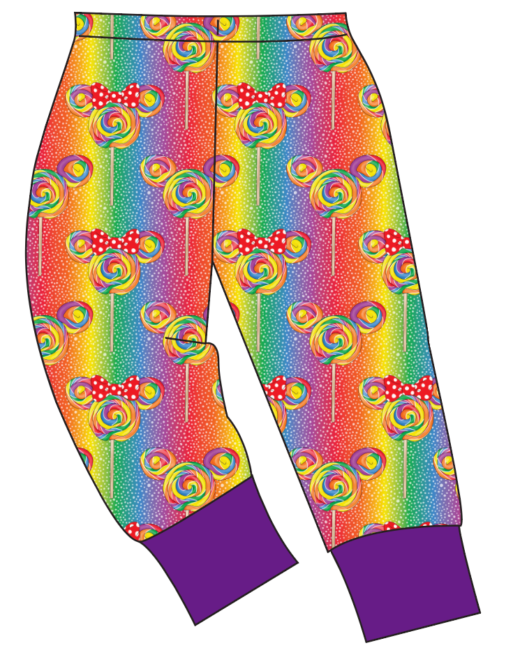 Rainbow Lollipops Mens' Lounge Pants