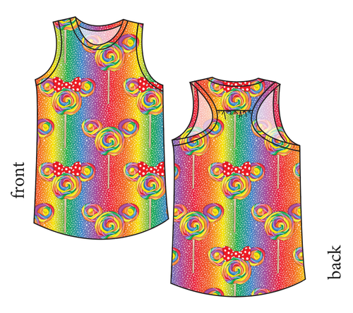 Rainbow Lollipops Summer Tank