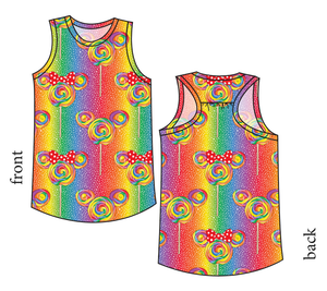 Rainbow Lollipops Summer Tank