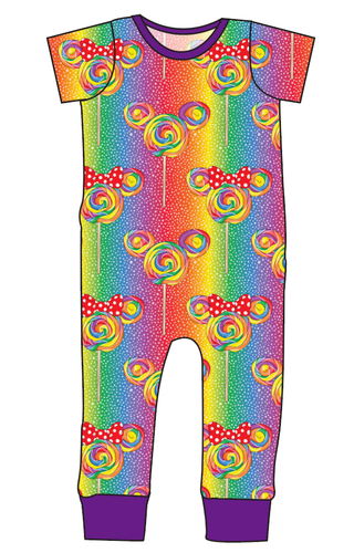 Rainbow Lollipops Emmett Pants And Shorts T-Shirt Romper