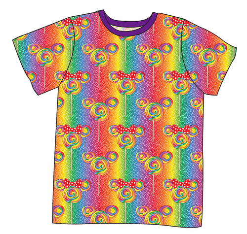 Rainbow Lollipops Swim Mens' Rash Guard Top