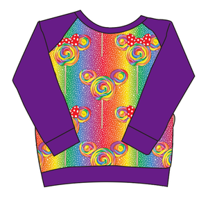 Rainbow Lollipops Classic Hoodie (or Crewneck)