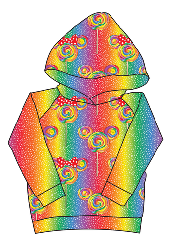 Rainbow Lollipops Classic Hoodie (or Crewneck)