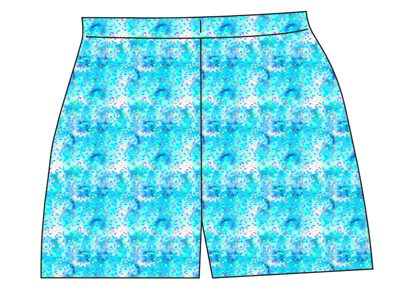 Blue Sprinkle Party Ladies' Lounge Shorts
