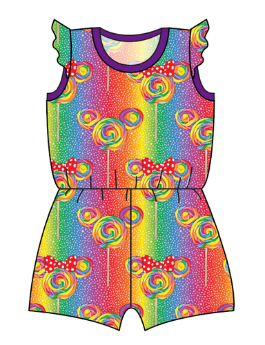 Rainbow Lollipops Ivy Summer Romper