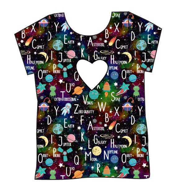 ABC Galaxy Cambria Heart Back Tee