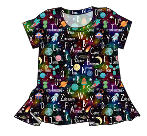 ABC Galaxy Peplum Top