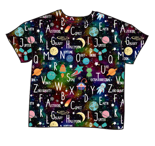 ABC Galaxy Oversized Tee
