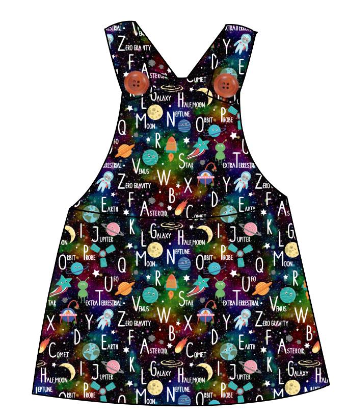 ABC Galaxy Skirt-Alls