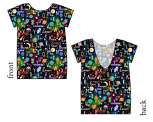 Load image into Gallery viewer, ABC Galaxy Low Back Ballerina Tee