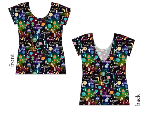 ABC Galaxy Ladies' Low Back Ballerina Tee
