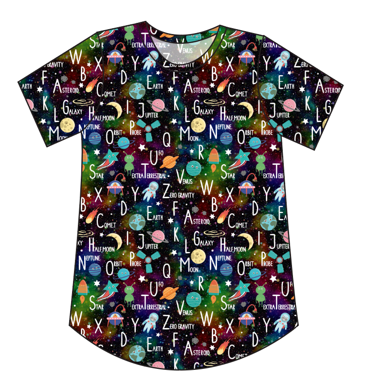 ABC Galaxy Ladies' Relaxed Tee