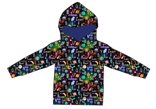 ABC Galaxy Ladies Oversized Hoodie
