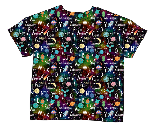 ABC Galaxy Ladies' Oversized Tee