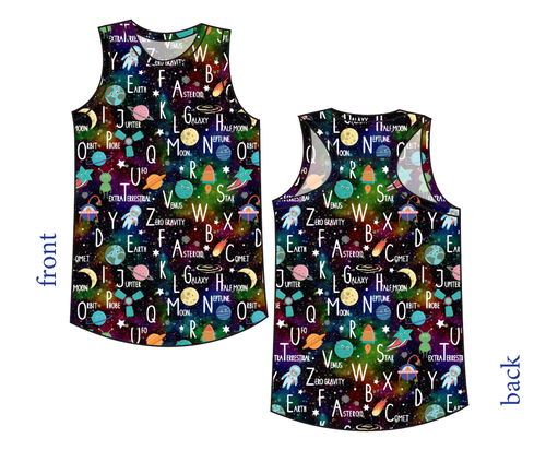 ABC Galaxy Summer Tank