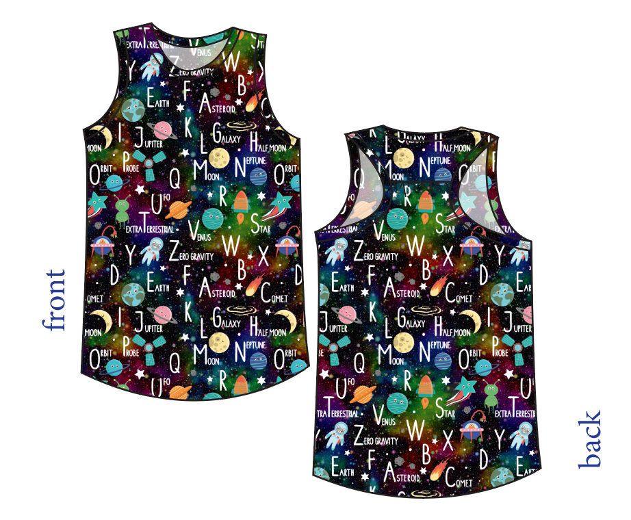 ABC Galaxy Summer Tank