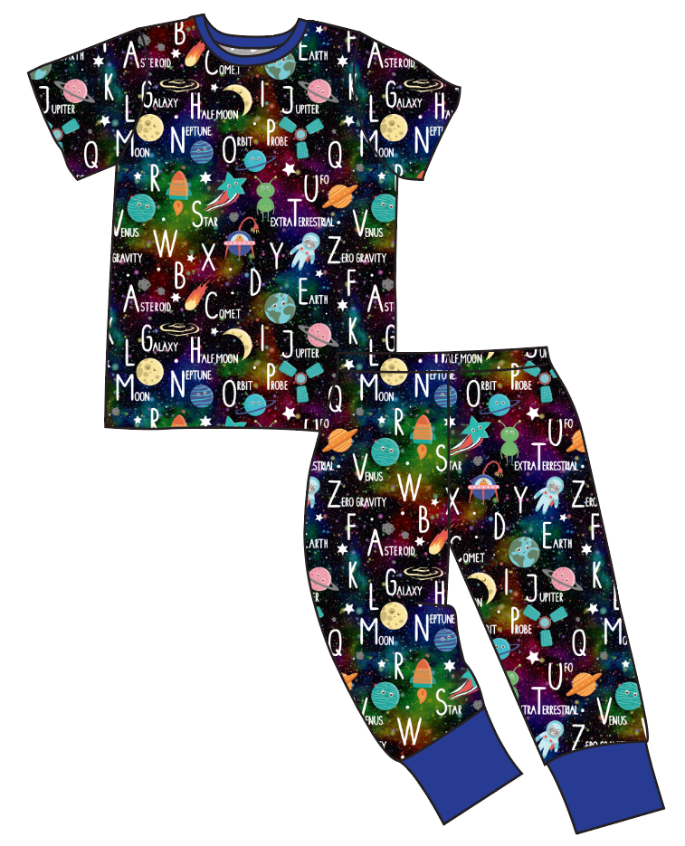 ABC Galaxy Basic Loungewear Set