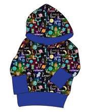 Load image into Gallery viewer, ABC Galaxy Grow With Me Hoodie (or Crewneck)