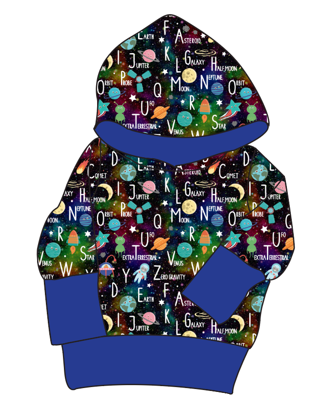 ABC Galaxy Grow With Me Hoodie (or Crewneck)