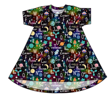 Load image into Gallery viewer, ABC Galaxy Basic T-Shirt Dress