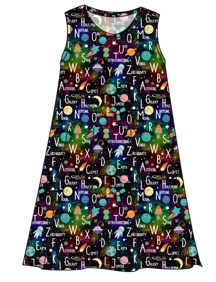 ABC Galaxy Ladies' Swing Dress