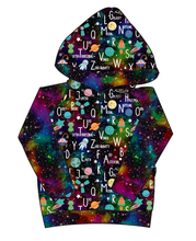 Load image into Gallery viewer, ABC Galaxy Classic Hoodie (or Crewneck)