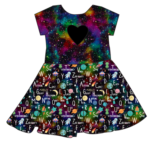 ABC Galaxy Molly Heart Back Twirly Dress