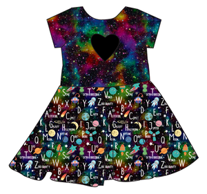 ABC Galaxy Molly Heart Back Twirly Dress