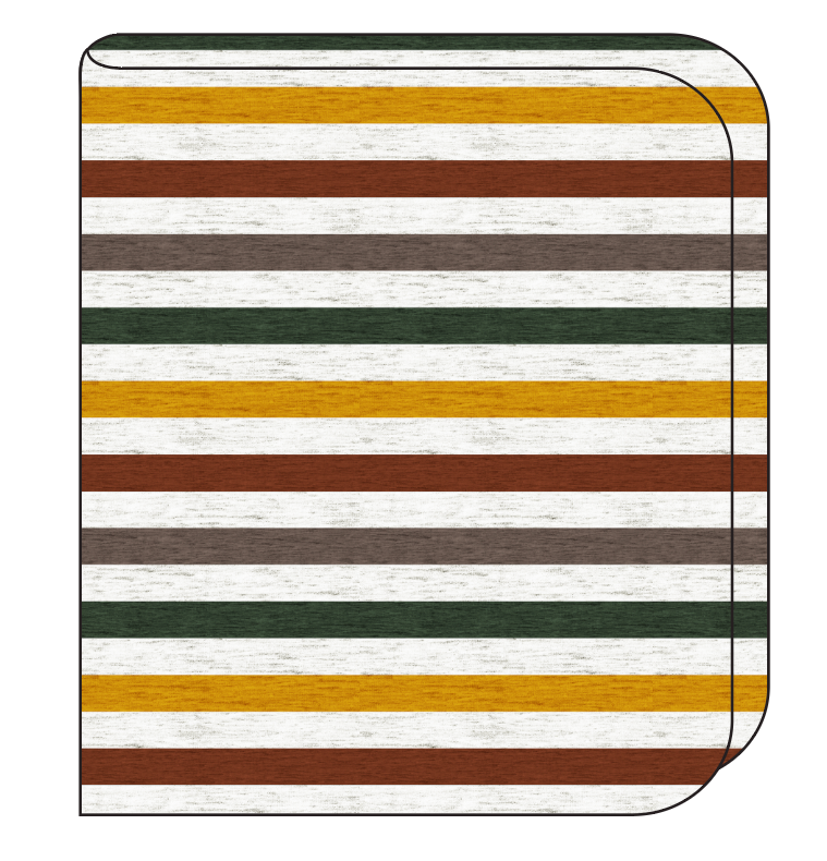 Fall Stripes Swaddle Blanket