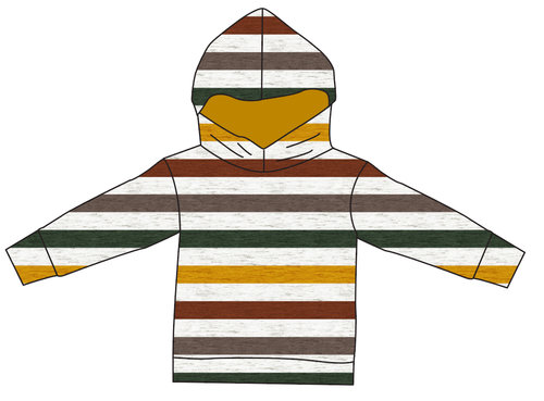 Fall Stripes Oversized Hoodie