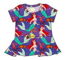 Load image into Gallery viewer, Under The Sea Peplum Top