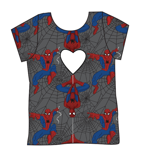 Spectacular Spidey Cambria Heart Back Tee