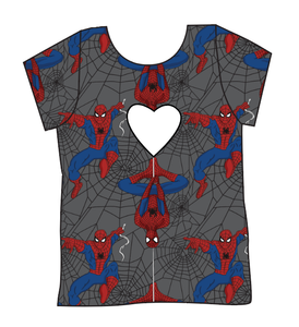Spectacular Spidey Cambria Heart Back Tee