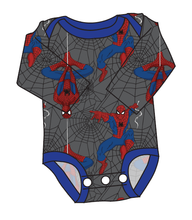 Load image into Gallery viewer, Spectacular Spidey Lap Neck Bodysuit