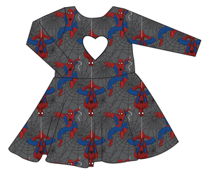 Spectacular Spidey Molly Heart Back Twirly Dress