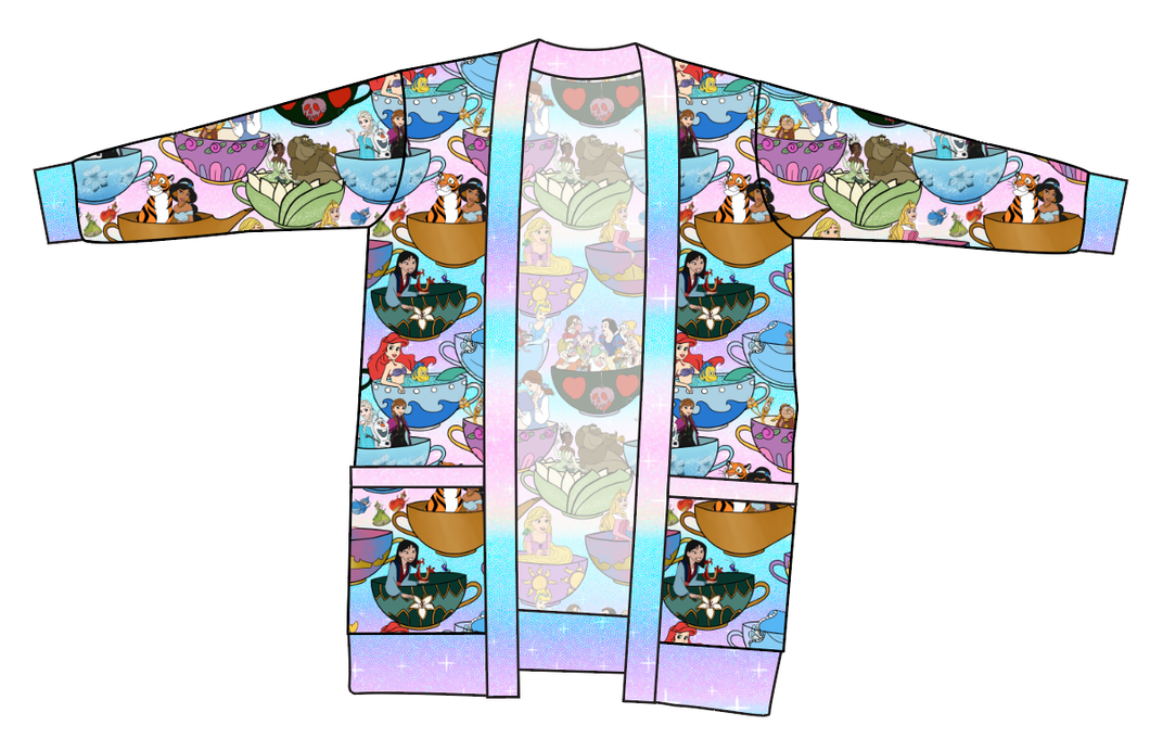 Enchanted Tea Party Ladies' Grandpa Cardigan