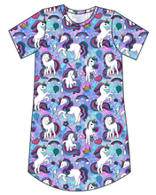Load image into Gallery viewer, Majestic Unicorns Ladies&#39; T-Shirt Dress