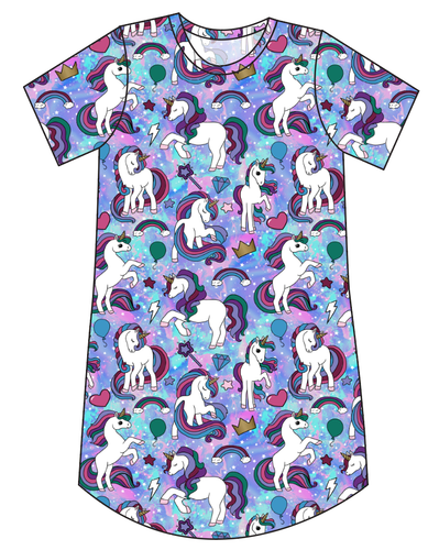 Majestic Unicorns Ladies' T-Shirt Dress