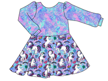 Load image into Gallery viewer, Majestic Unicorns Prairie Dress