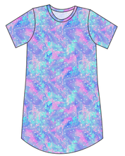 Load image into Gallery viewer, Majestic Swirl Basic T-Shirt Dress