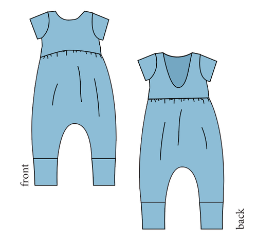 Simply Solids Low Back Romper and Bubble Romper