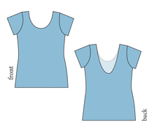 Load image into Gallery viewer, Simply Solids Ladies&#39; Low Back Ballerina Tee