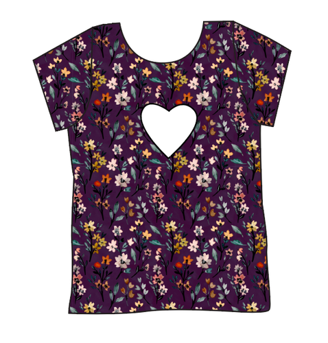 Autumn Fields Cambria Heart Back Tee