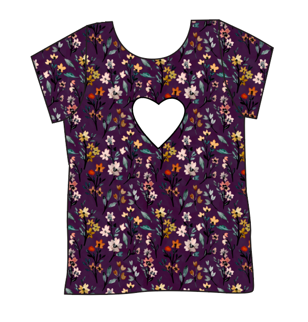 Autumn Fields Cambria Heart Back Tee