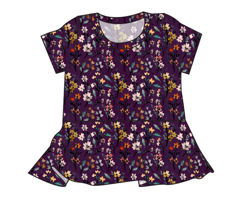 Autumn Fields Peplum Top