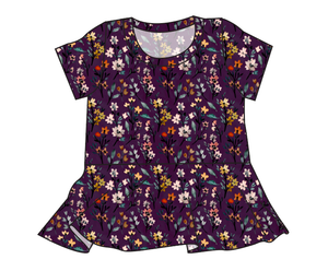 Autumn Fields Peplum Top