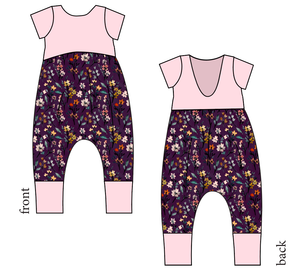 Autumn Fields Low Back Romper and Bubble Romper