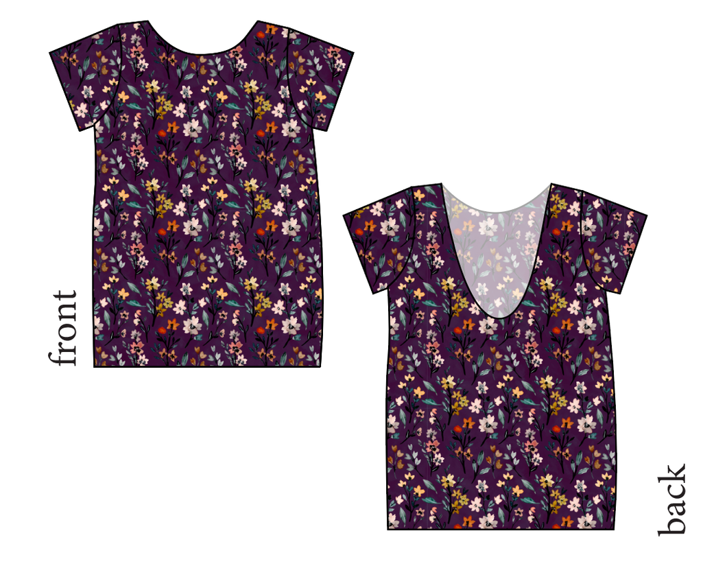 Autumn Fields Low Back Ballerina Tee