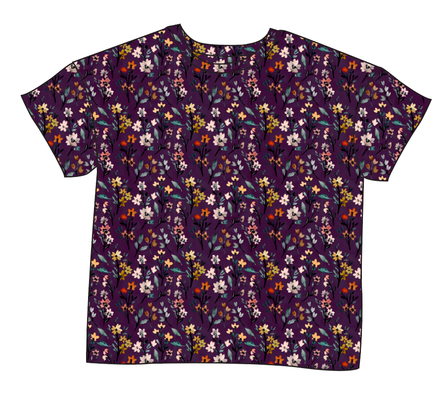 Autumn Fields Ladies' Oversized Tee