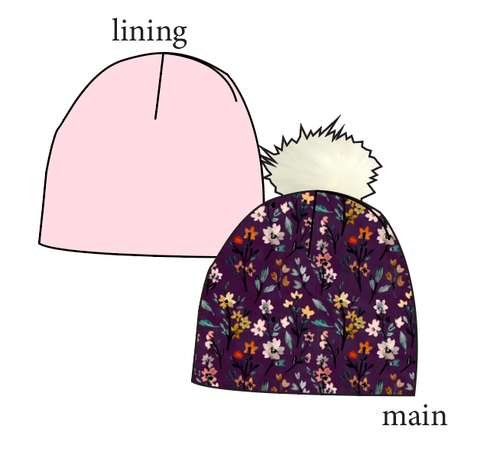 Autumn Fields Slouchy Beanie (Reversible!)
